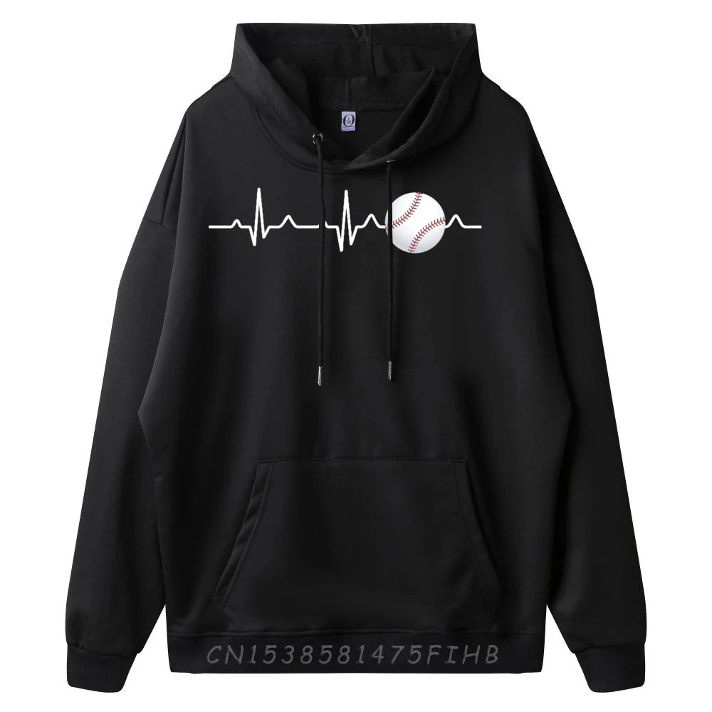 Baseball Player Coach or Team Baseball Heartbeat Graphic Sweatshirts Men Oversized Men Shirts Memorial Day