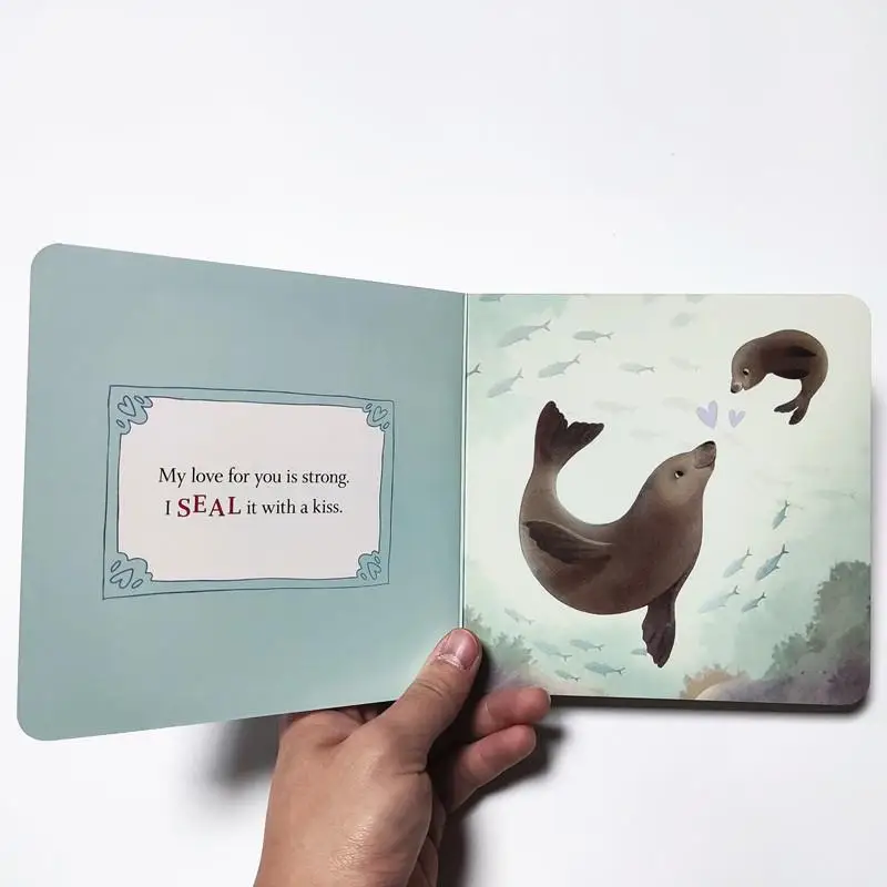 English Children's Parent-child Interactive Cardboard Book 'I Love You Like No Otter'