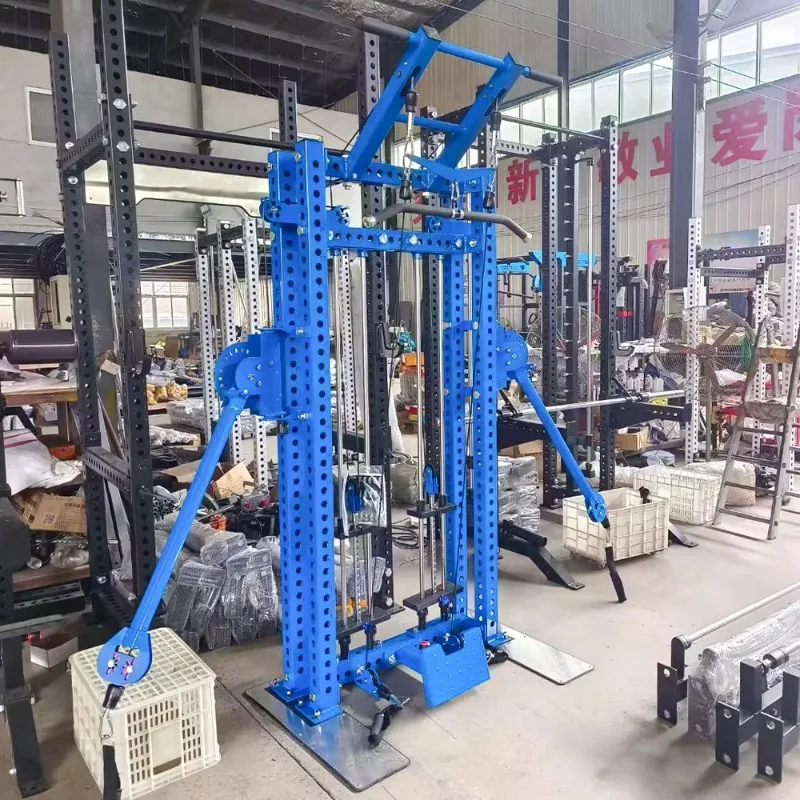 

High-Quality Wall-Mounted Squat Rack, Multi-Functional Strength Trainer for Home & Gym