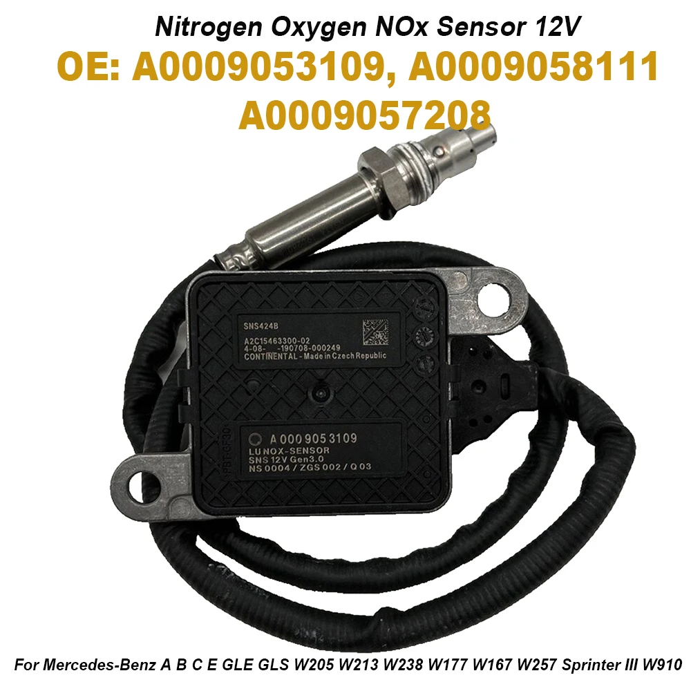 

A0009053109 A0009058111 A0009057208 NOX sensor For Mercedes-Benz A B C E GLE GLS W205 W213 W238 W177 W167 W257 Sprinter III W910