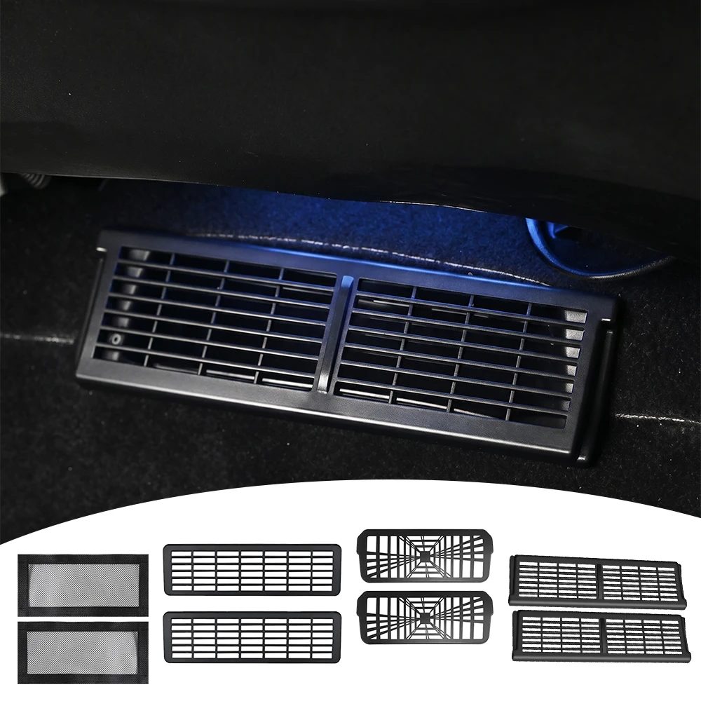 For Tesla Model Y Juniper Model 3 Highland Model Y YL Car Rear Air Vent Cover Seat Back Conditioner Outlet Protector Grill Mask view 3