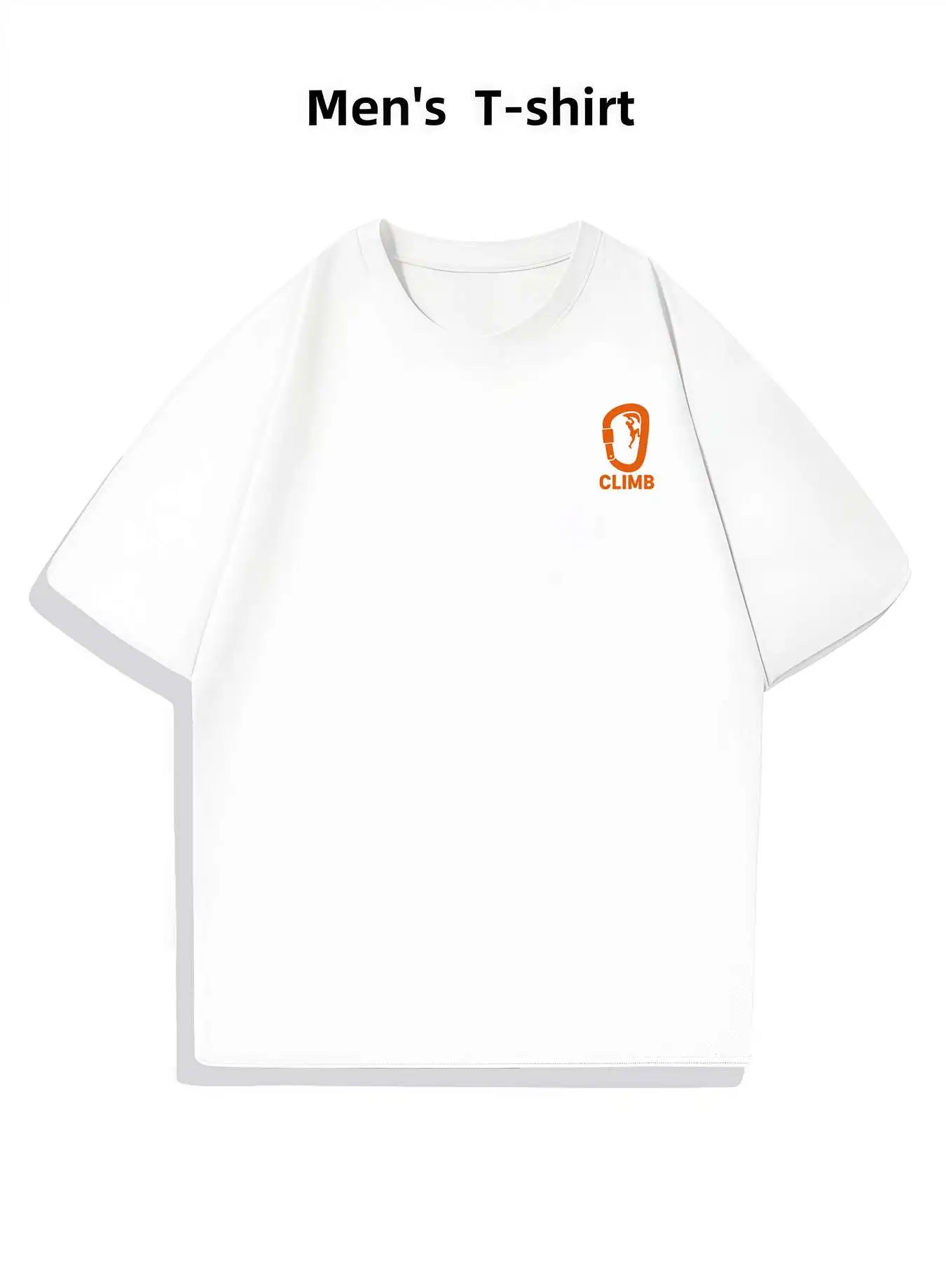 تسلق حلقة تسلق الجرافيك المحملة الرجال على الوجهين المطبوعة المألوف عادية طاقم الرقبة 220gsm القطن الخالص تي شيرت #3