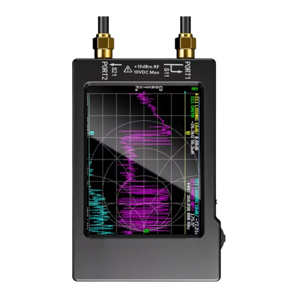 For Ham Radio Testing NanoVNA-H Device Vector Network Analyzer For Field RF Measurements Black Network Analyzer
