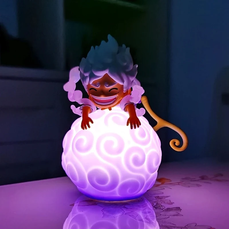 Hot Anime One Piece Teufel Obst Robin Ace Luffy Nico Nachtlicht Figur Modell Figur Desktop Ornament Trendy Spielzeug Geburtstag Geschenke