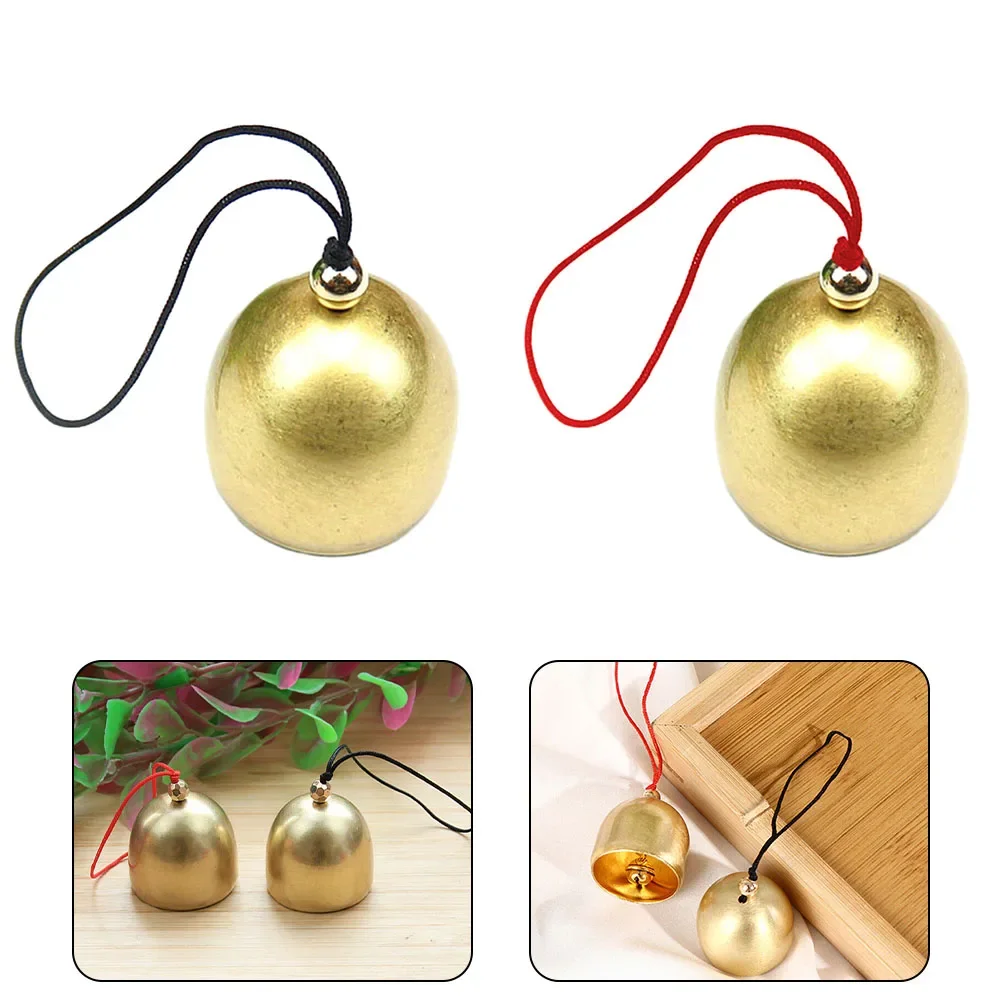 Brand New Practical Metal Bell Pendant Anti-Theft DIY Craft Door Bell Gold Home Decoration Indoor Outdoor Pure Copper