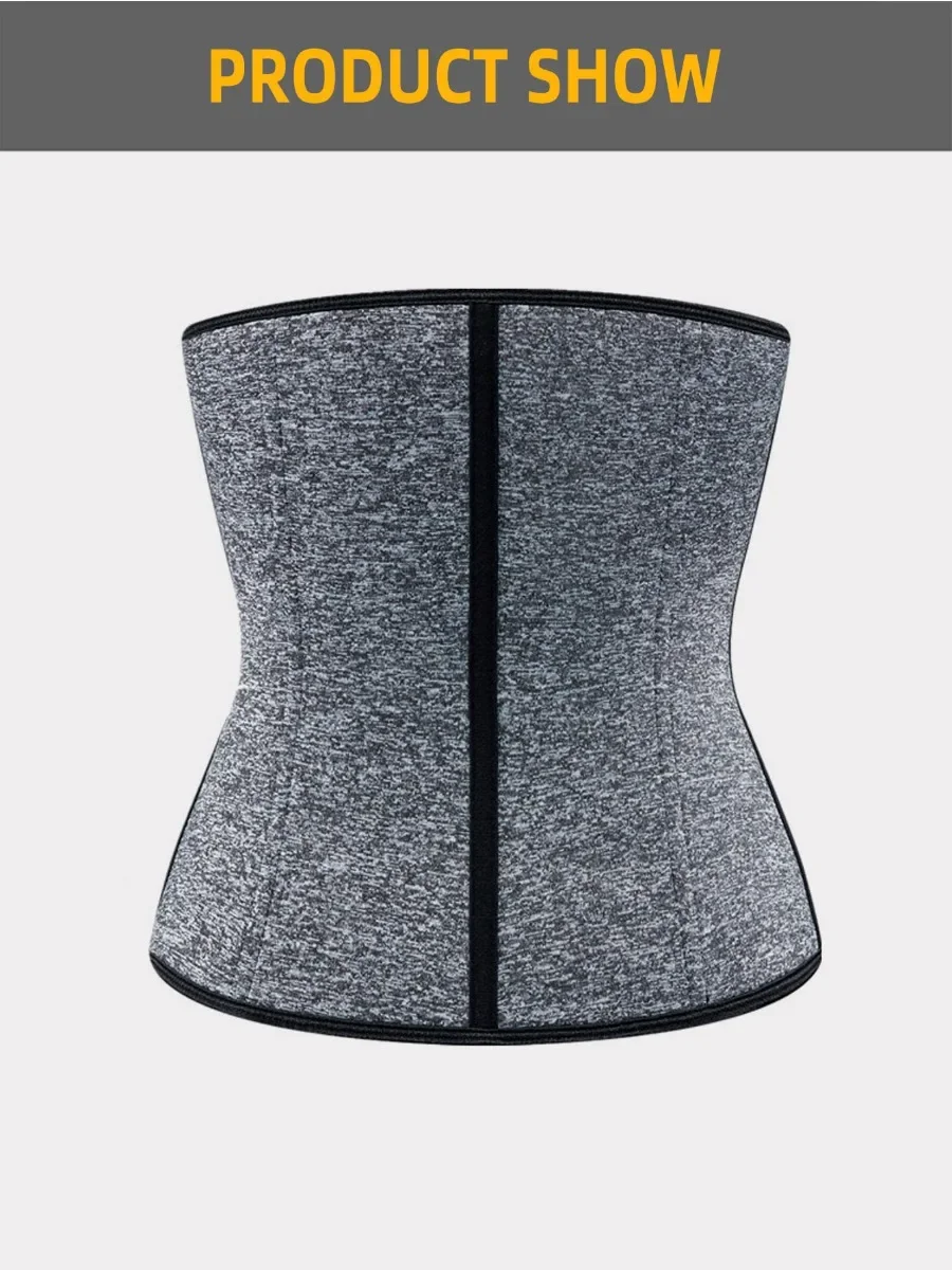 Mulheres neoprene cintura trainer cinchers com zíper & ganchos suor cintura trimmer para treino cinto espartilho shapewear menor gordura da barriga