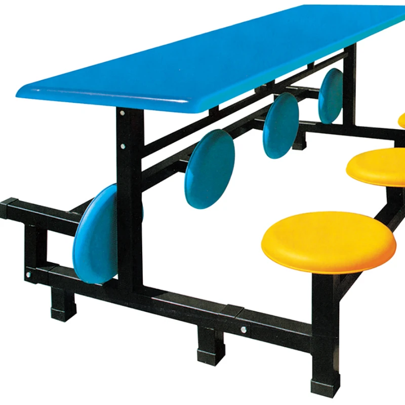 High quality fiber glass  canteen furniture canteen table and chair extendable dining table