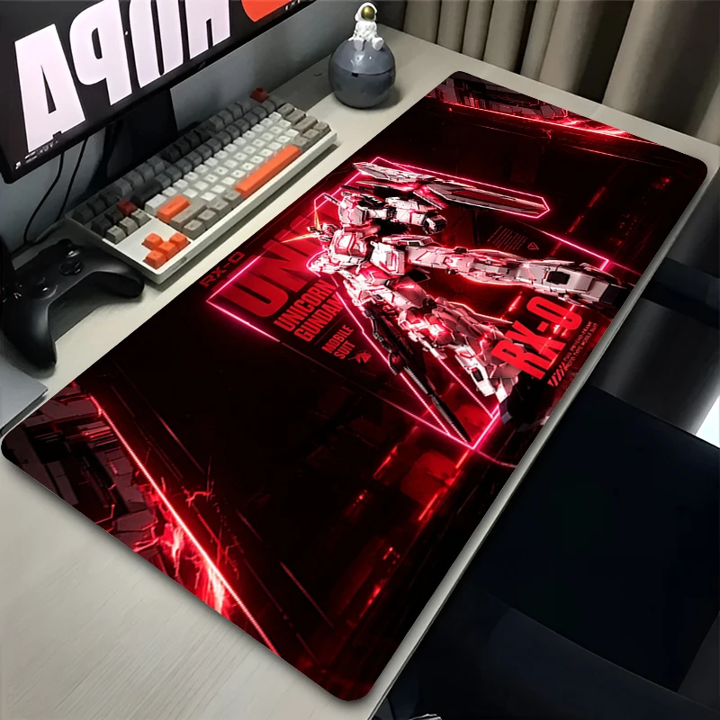 Big Mouse Pad Hot Game Keyboard Pad Mechanical Warrior Gundam Anime Extended Mat Table Cool Gaming Accessories Computer Mousepad view 5