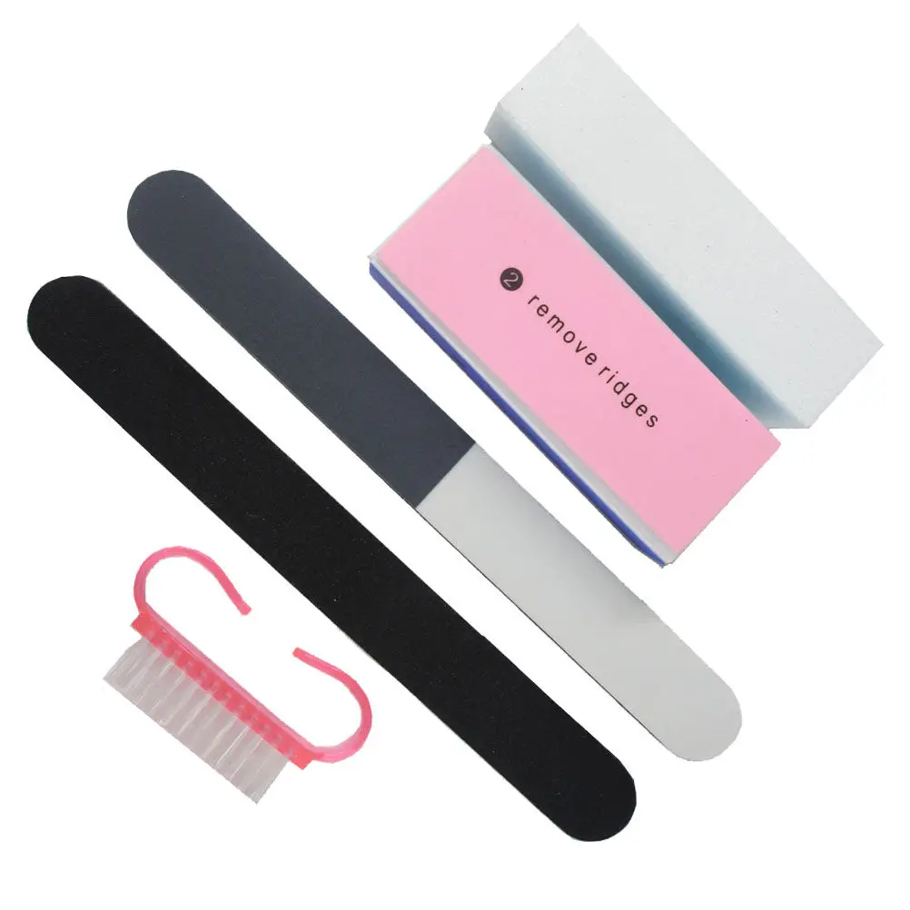 

10Pcs Premium Nail Files Set Sanding Blocks Buffers Emery Boards for False Nails Manicuring Nail Art Tool