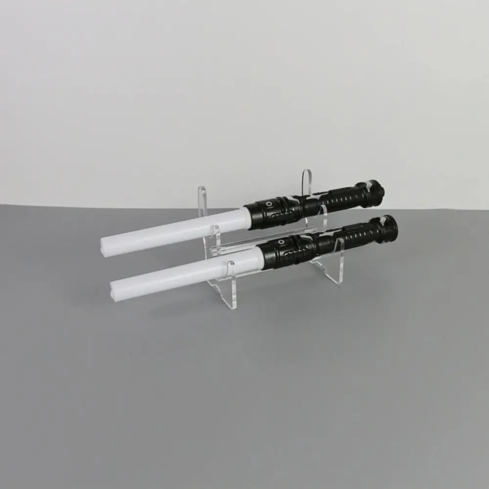 Image of Acryl-Schreibtisch-Aufbewahrungsregal mit Organisations- und Präsentationsfunktion, Universelle Transparente Lichtschwert-Halterung
