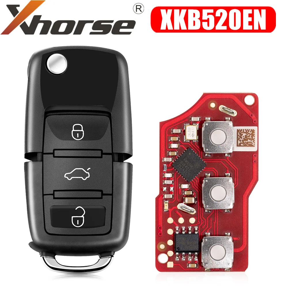 Xhorse XKB520EN 2nd Generation Wire Remote Key B5 Type Supports Wireless Programming