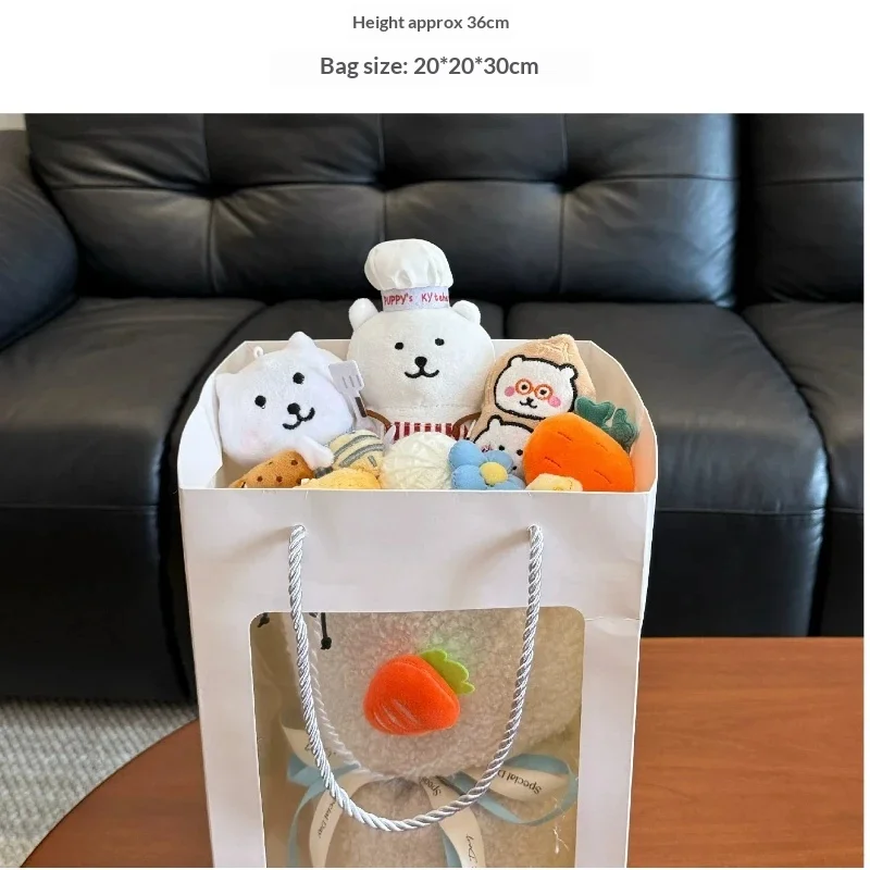

Cute Chef Self-Deprecating Bear Creative Cartoon Plush Doll Bouquet, Funny Stuffed Animal Toy Gift For Men Women Graduation Birt