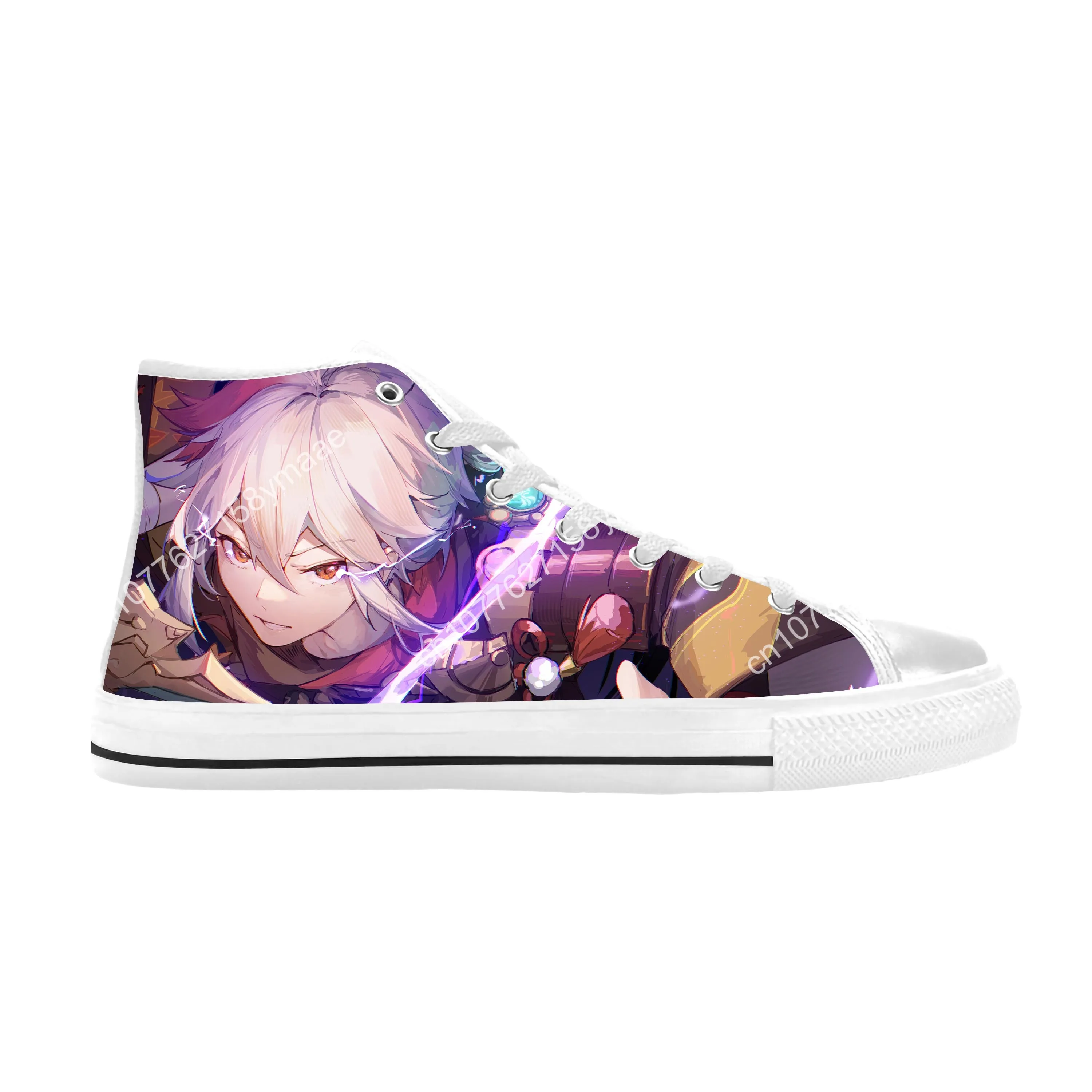 Anime Manga Game Genshin Impact Kaedehara Kazuha Casual Cloth Shoes High Top Comfortable Breathable 3D Print Men Women Sneakers