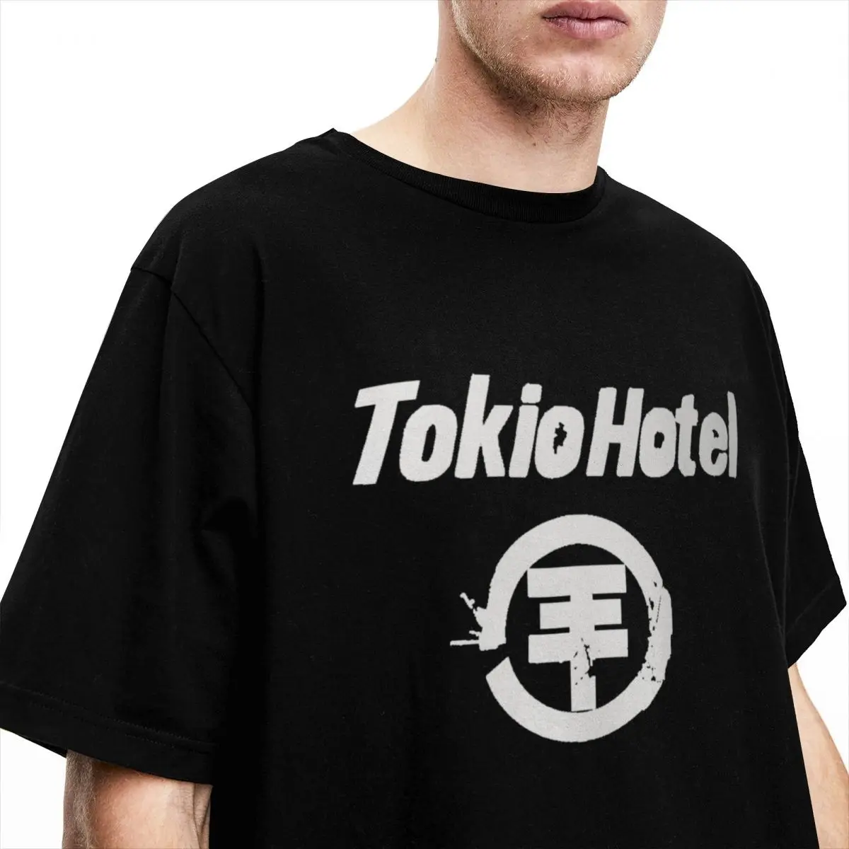 Genres Rock Tokio Hotel Logo Merchandise T-Shirts Men Women Novelty Cotton All Seasons Tees