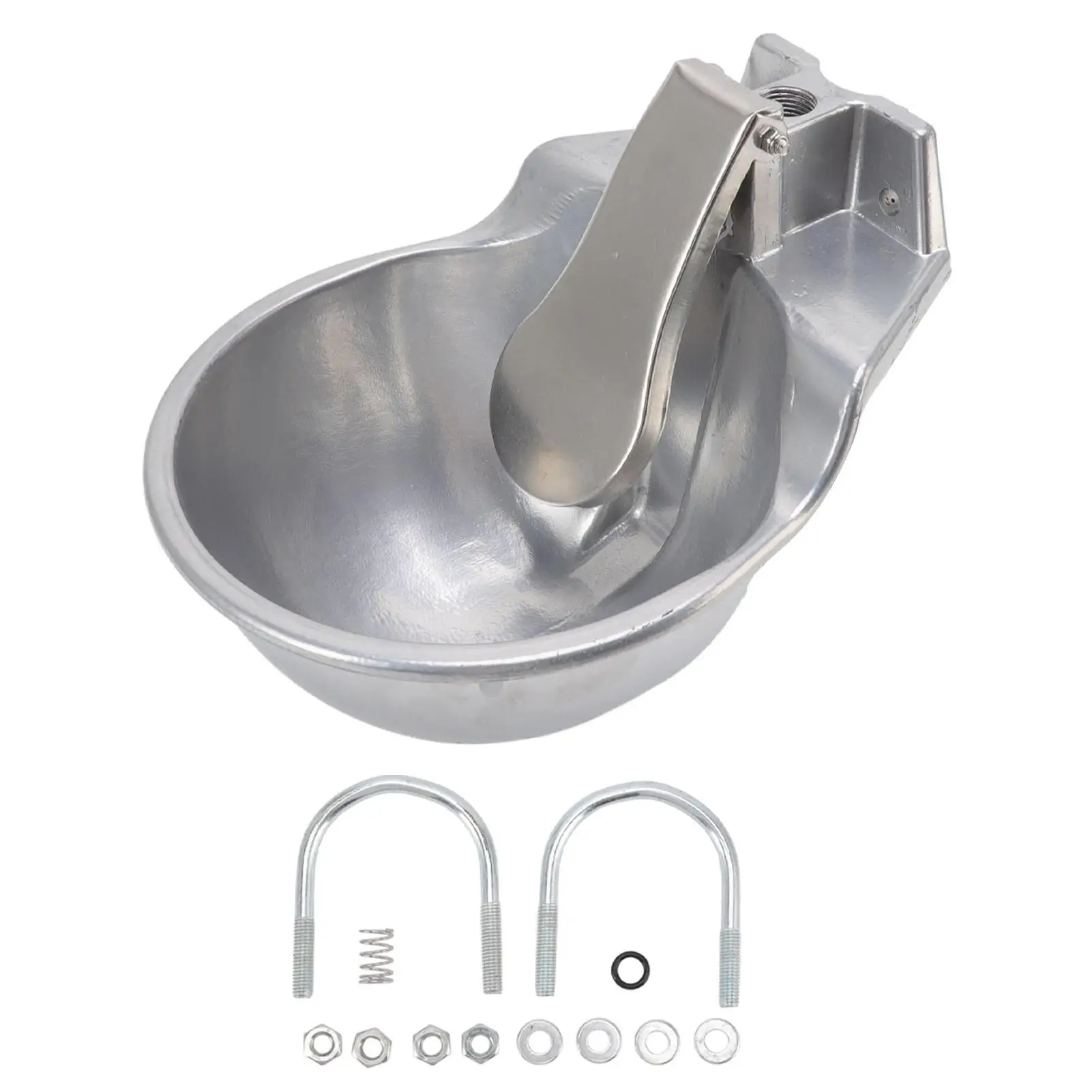 

Corrosion-Resistant Aluminium Automatic Animal Drinking Bowl for dogs & for horses - Durable Livestock Sink