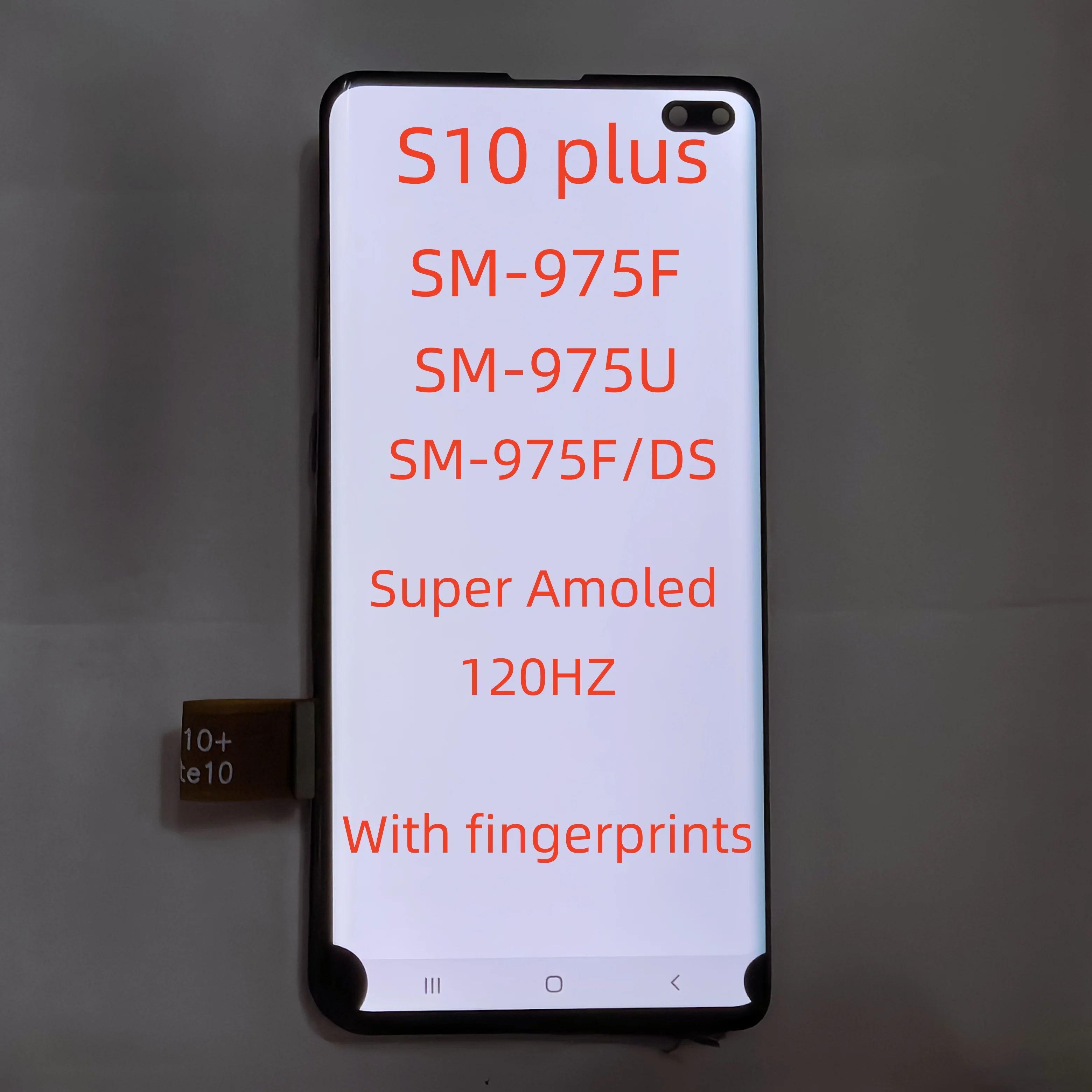 Super AMOLED LCD With defect dot  for Samsung Galaxy S10 plus g9750 g975f/DS g975u LCD display touch screen digitizer Assembly