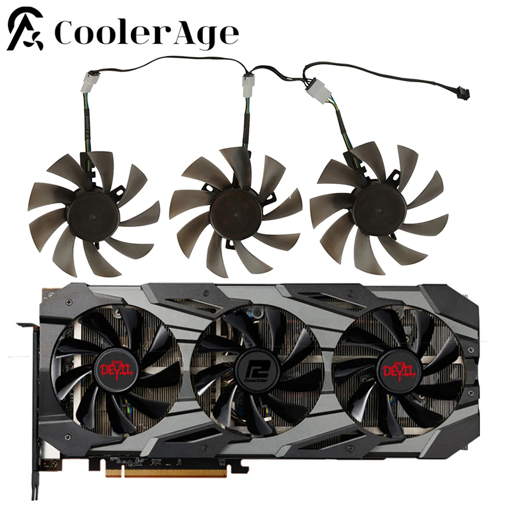 

Кулер для видеокарты Powercolor RX 5700 XT Red Devil 8 Гб GDDR6 85 мм T129215SU RX5700XT