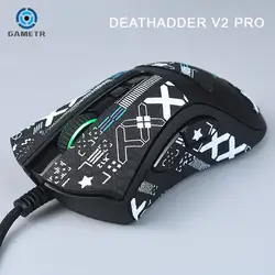 Cinta de agarre para ratón, pegatina hecha a mano, antideslizante, piel de lagarto, Supa el sudor para DEATHADDER V2 PRO, accesorios para ratón inalámbrico para juegos