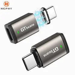 Magnetic OTG Adapter USB C To Type C 100W 5A Fast Charging Magnet Converter USB C Adapter Data Connector for macbook series