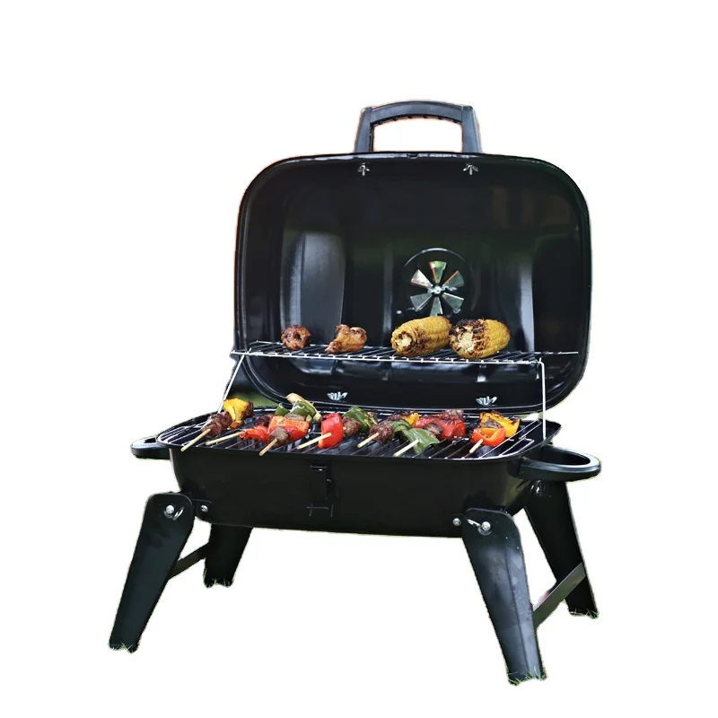 

Kimstone Burger Type Barbecue Stove Portable Outdoor Courtyard Folding Oven Picnic Stove Portable Oven for Camping