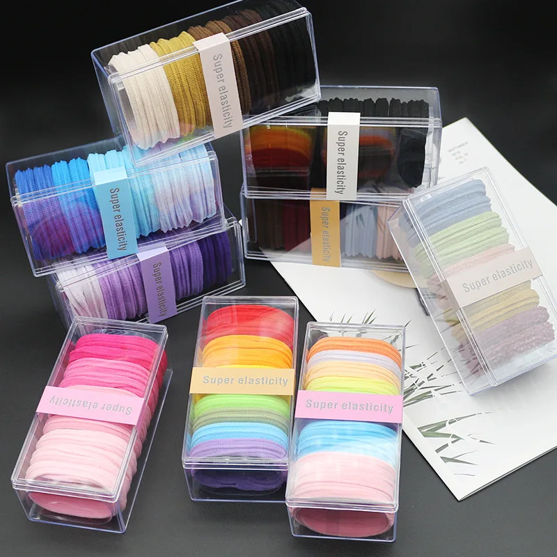 أربطة شعر ممتازة مكونة من 10 قطع من ربطات الشعر الجاكار عالية المرونة بدون كسر وحامل ذيل حصان ومصمم الصالونات