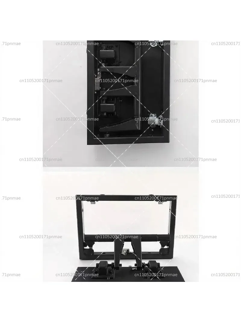 Invisible Door Hinge for Tiles 60mm Thick Hidden Frame Access Port W600 H800 Slate - Tile Concealing Door Hardware