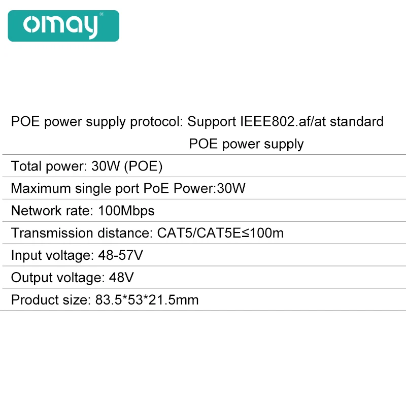 Imagem -04 - Poe Extensor 100mbps Iee 802.3af at Padrão 48v para Nvr ip Câmera Poe Extensor 100 Metros de Alcance