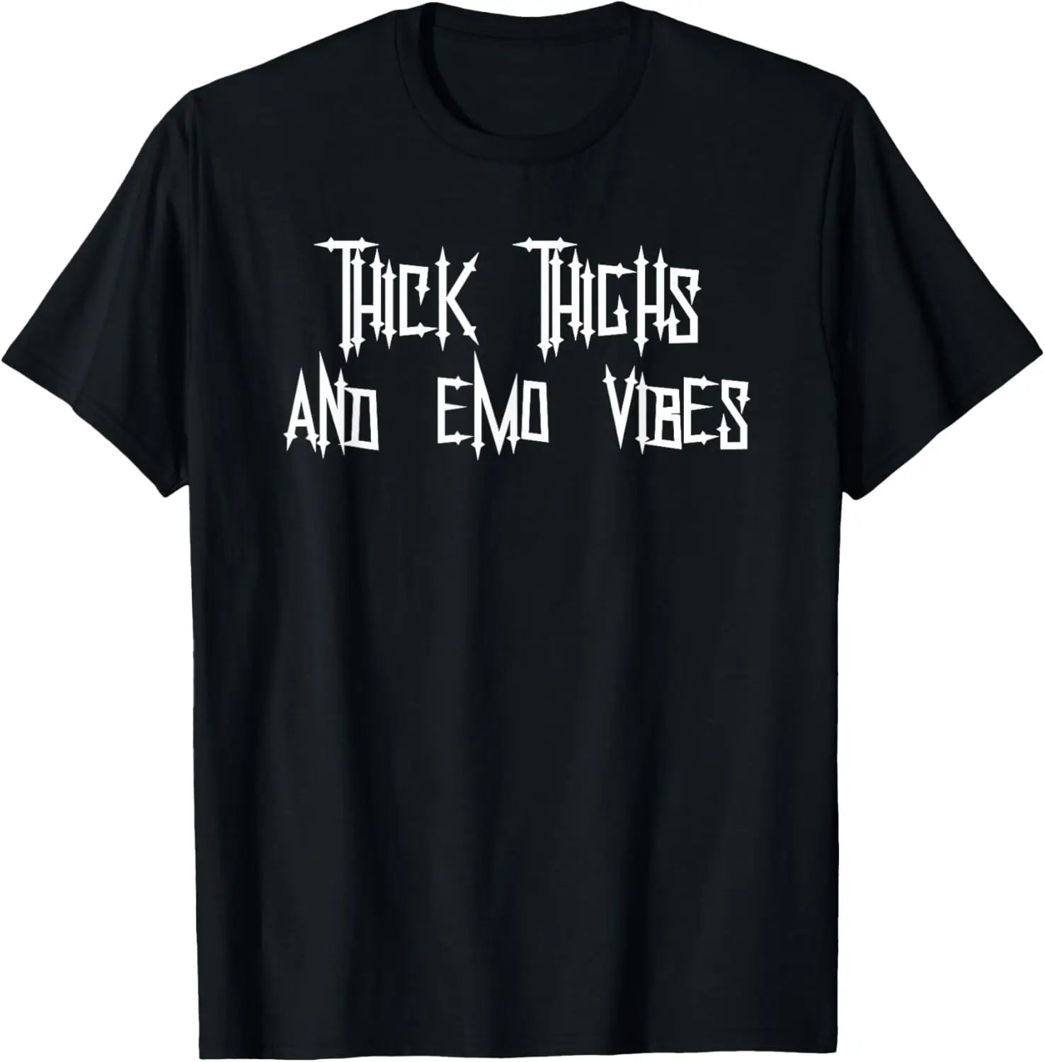 Thick Thighs and Emo Vibes Alternative Emo Music Alt Goth T-Shirt