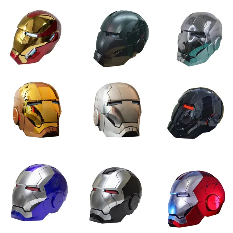 

Rc Mk50 Marvel Iron Man spider man 1:1 Wearable Helmet Voice-Activated Deformation Around Animation Derivatives Model Gift ﻿ ﻿ ﻿