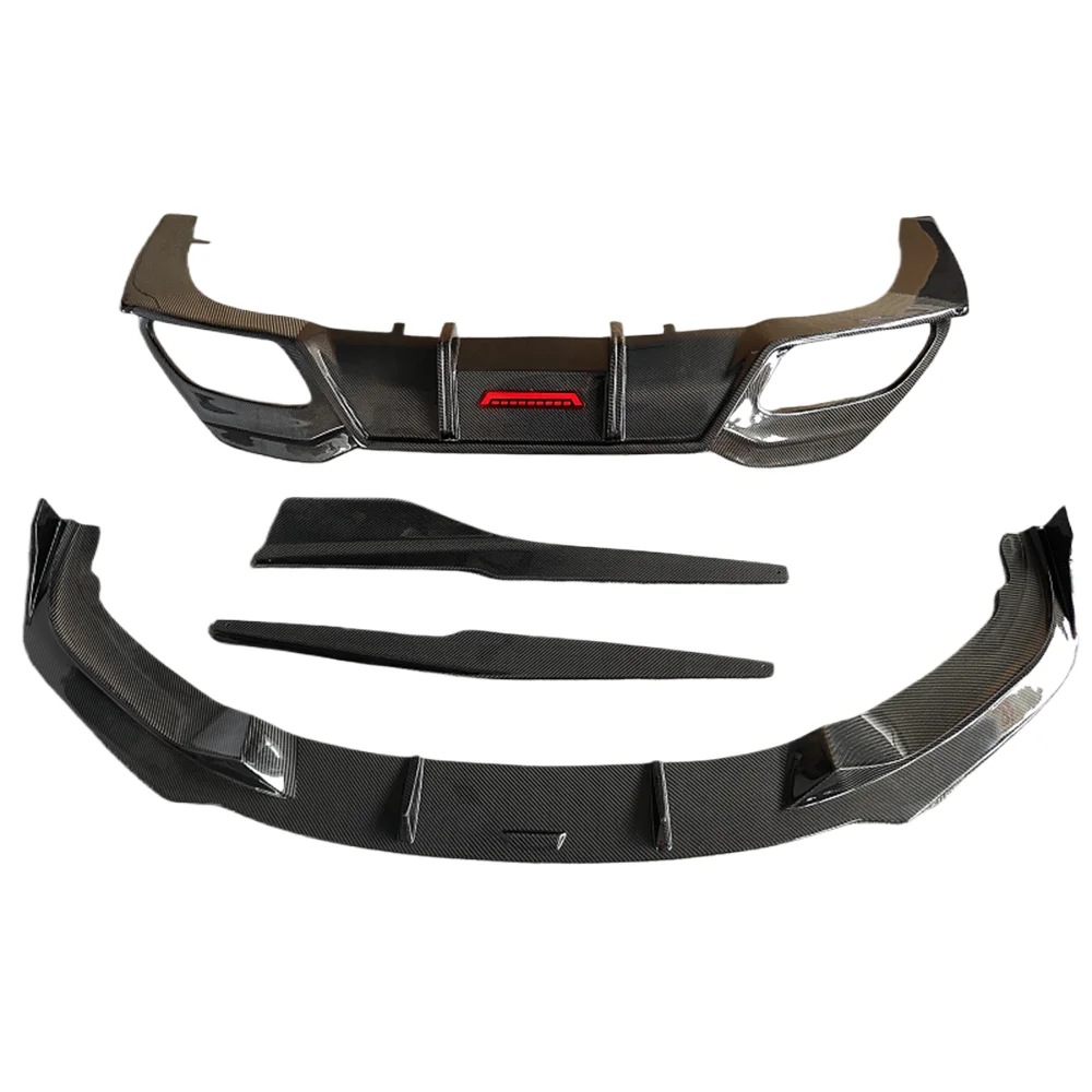 Used for 8 series G14 G15 G16 carbon fiber TK style front bumper side skirt rear diffuser body kit