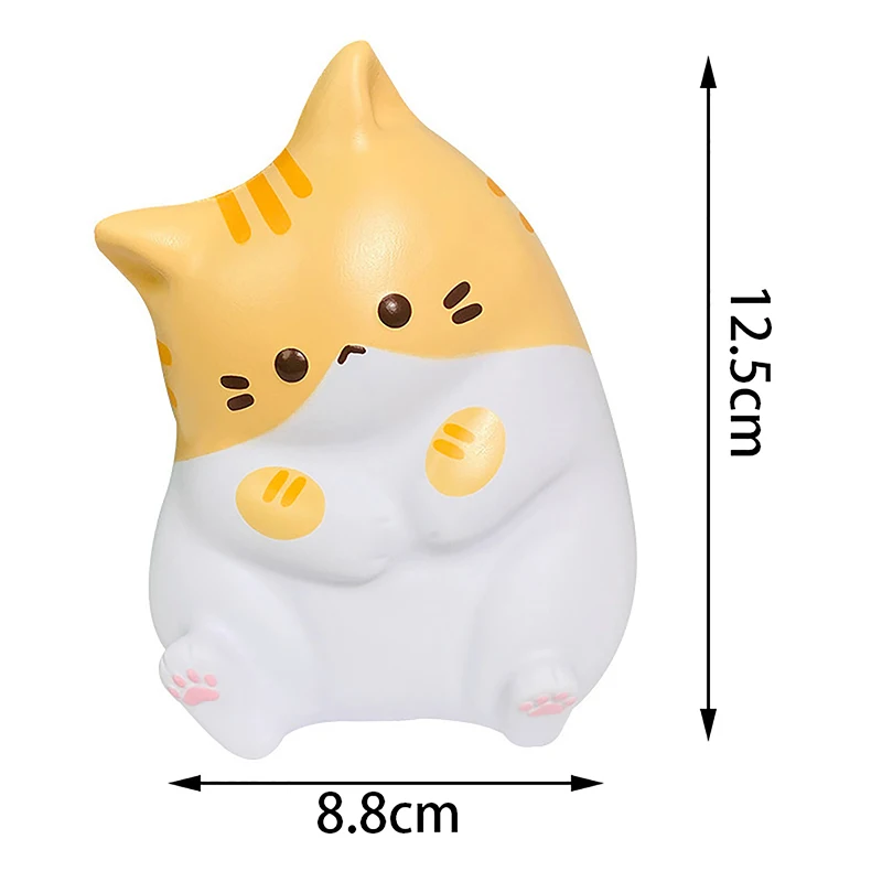 Coco Cat Pinch Music Slow Rebound Squeeze Prop Cute Cat Decompression Toy Children's Bedroom Office Desktop DIY Decoration