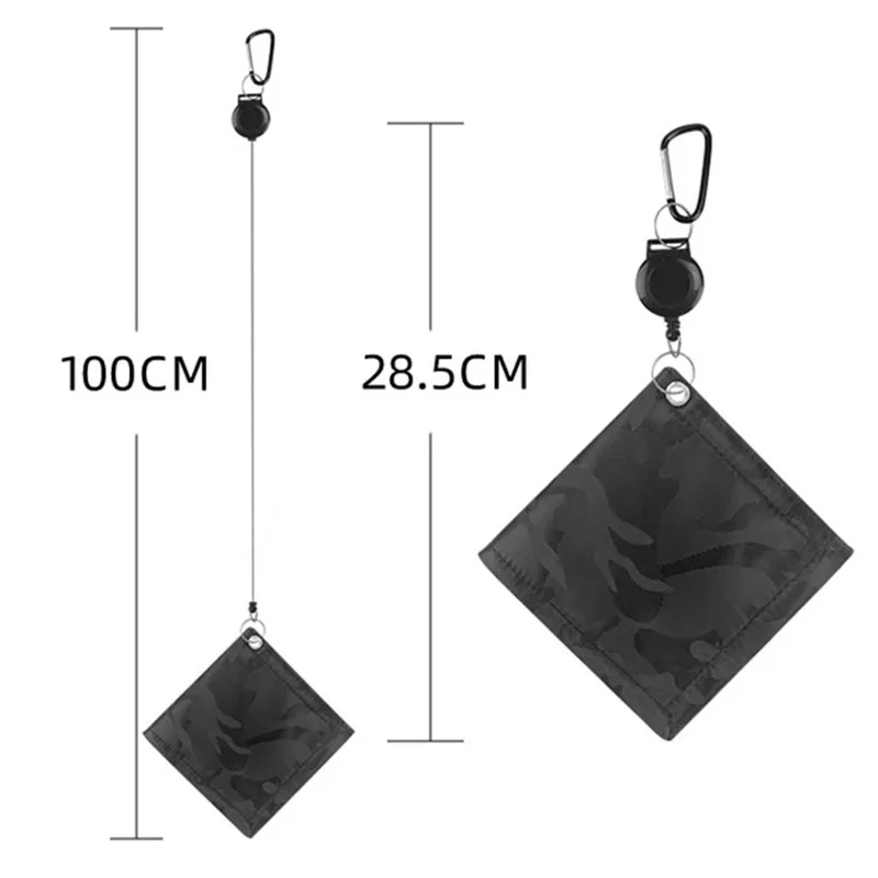 Tragbarer Golfball Club Cleaner kleines Golfball Wasch handtuch mit dehnbarem Lanyard Zubehör