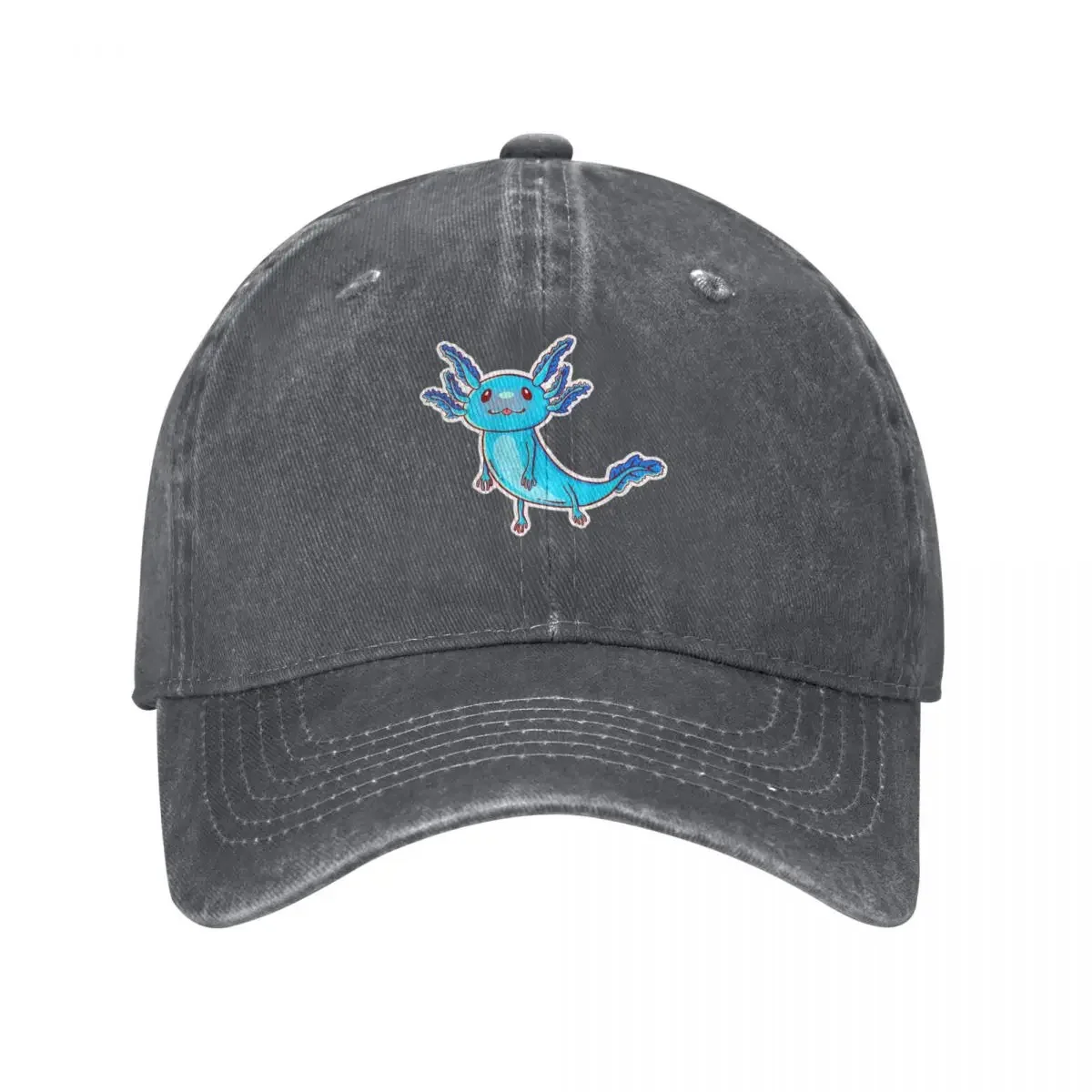 Light Blue Axolotl Baseball Cap beach hat Golf Wear Beach Outing hats for men Women Beach Fashion Men's
