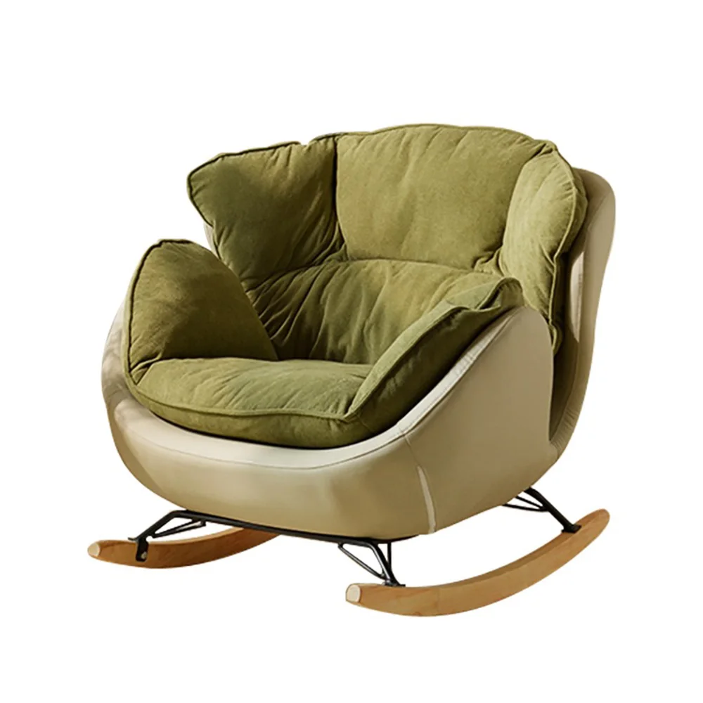 Ergonomic Green Rocking Chairs Living Room Modern Home Furniture Comfortable Meditation Relaxation Muebles Para El Hogar"