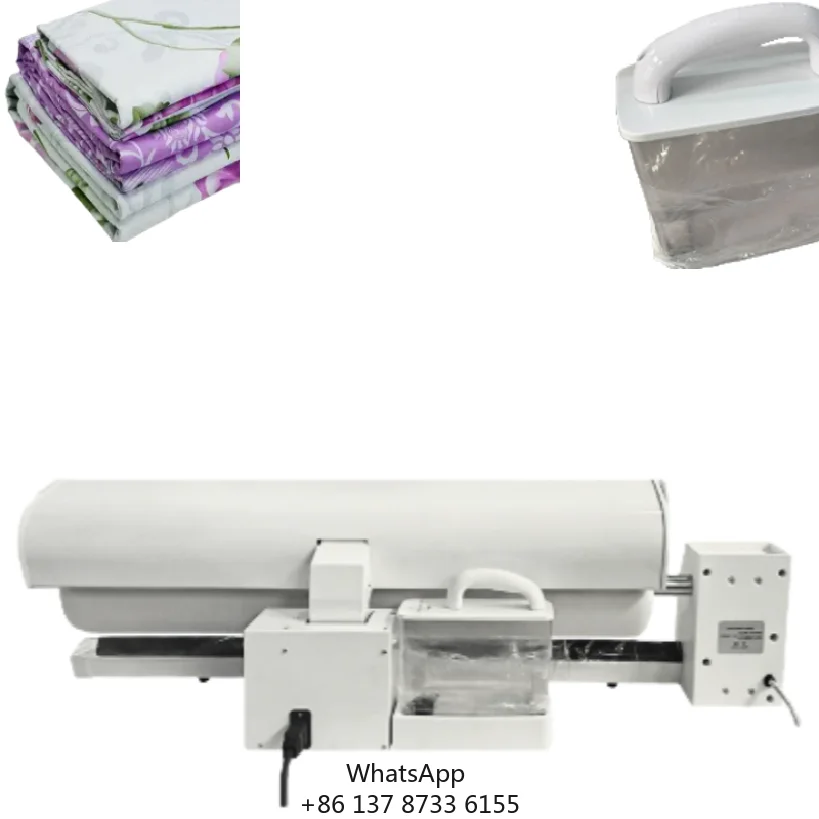 Motorized Garment Press Machine 900mm Wide For Hotel Linen Industrial Textile Steaming