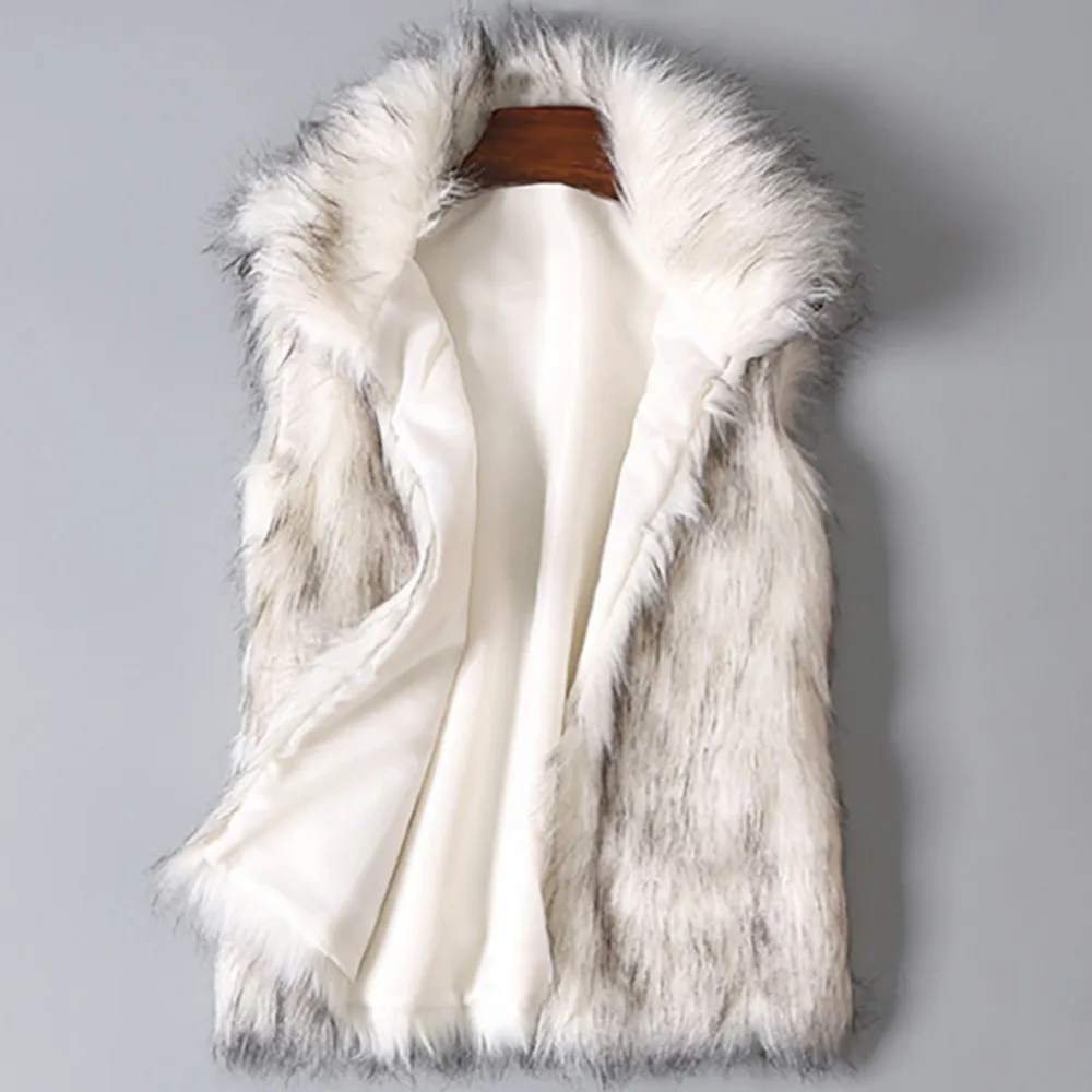 Mode Vrouwen Vest Winddicht Vrouwen Vest Knoppen Knoopsluiting Winter Verdikte Warme Nepbont Vest Jas Koudbestendig