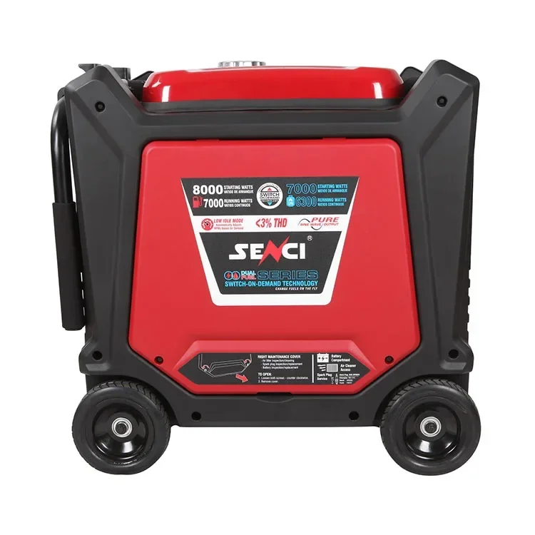 -for High Quality SENCI Silent 7000 Watts Inverter Silent Dual Fuel LPG Generator