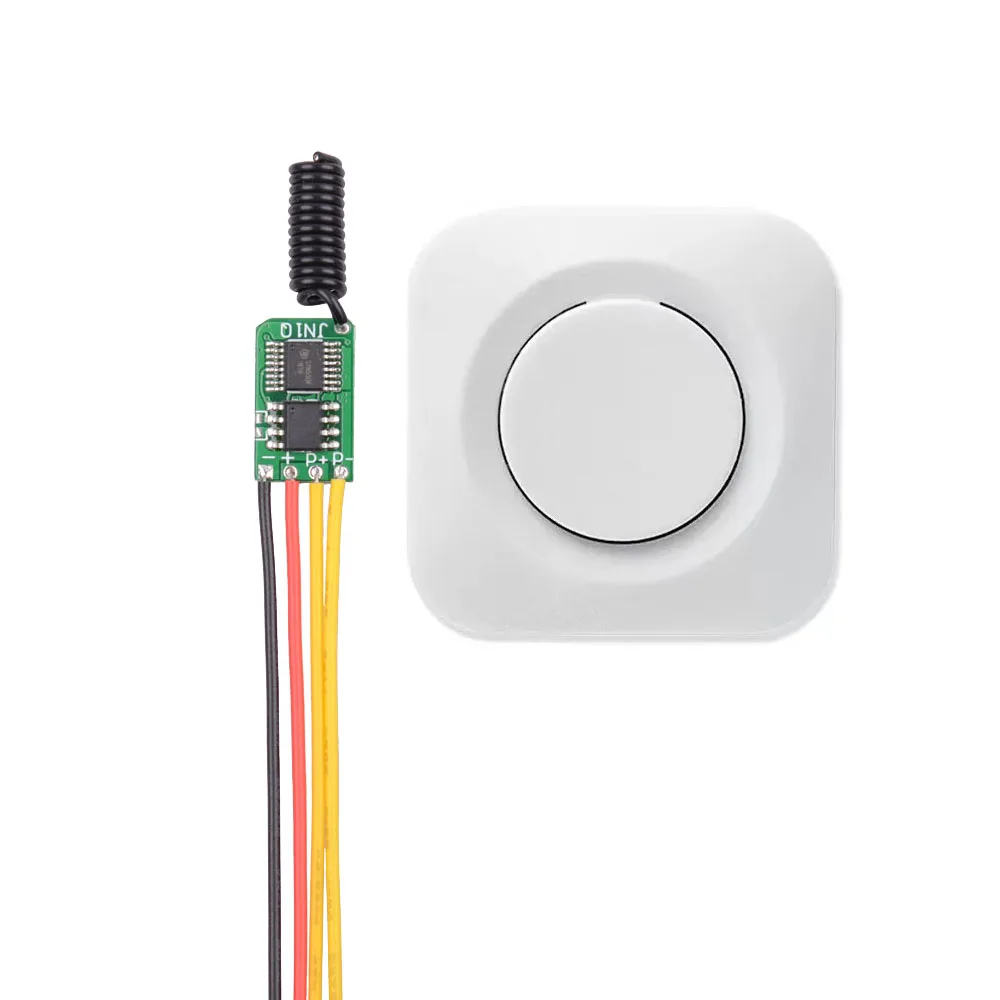 Power Saving Mini Receiver DC 3.7V-12V Tiny RF Remote Control Switch 433Mhz Small Mos Contact Wireless Switch