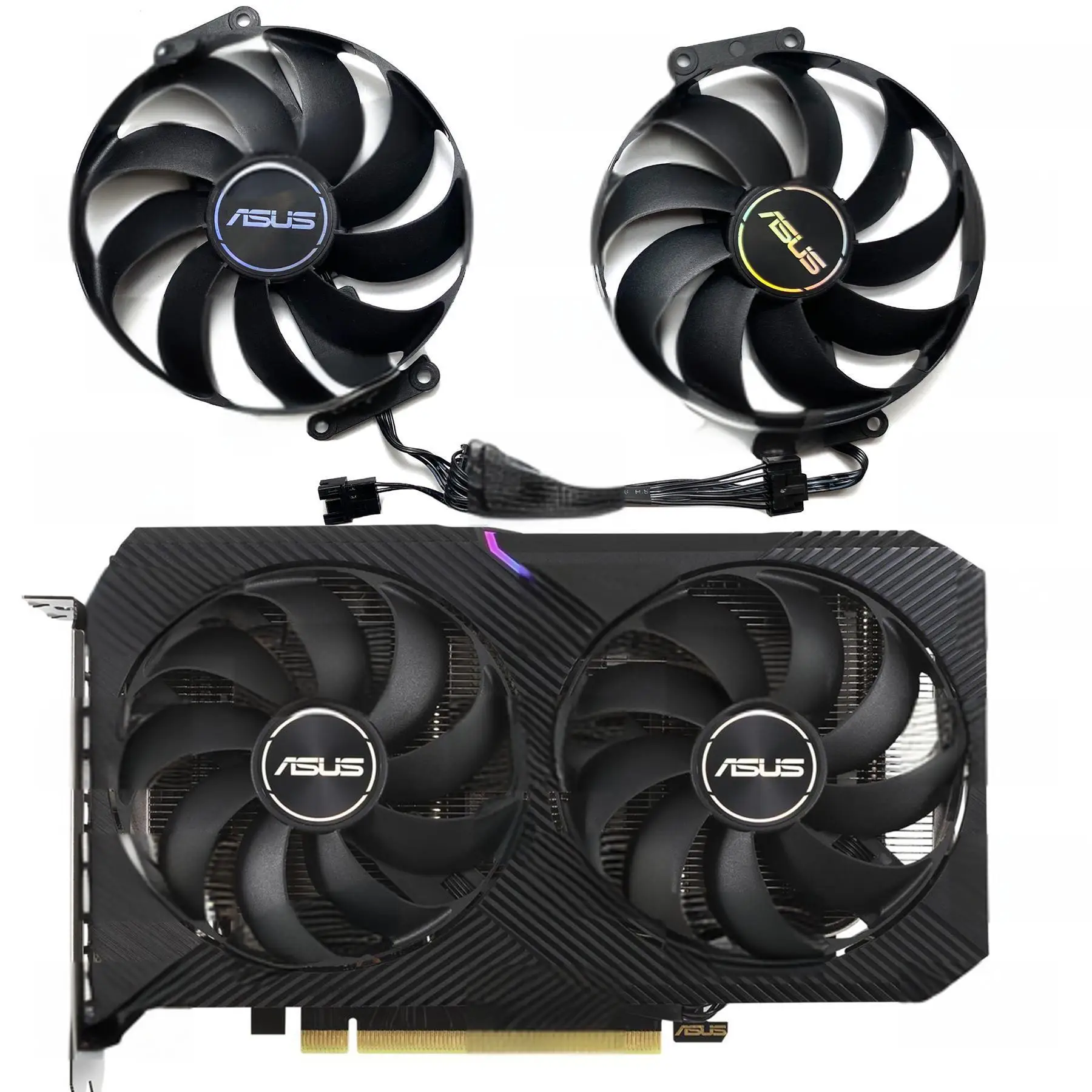 VGA GPU Card Fan for ASUS RTX3060ti 3060 3050 DUAL MINI OC V2