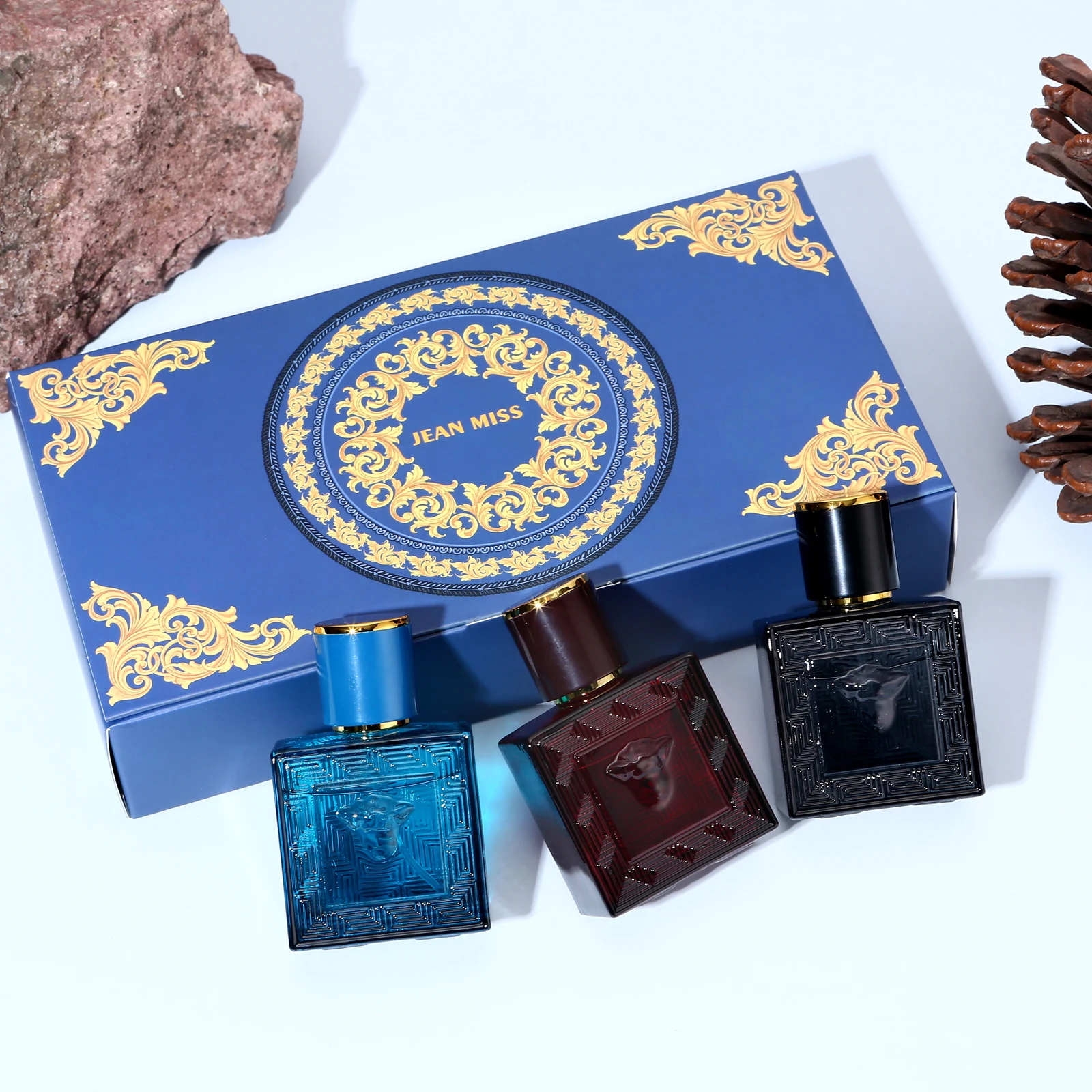 2025new 30 مللي * 3 عطر فاخر طقم هدايا امرأة طازجة كولونيا وودي أو دو تواليت عطر الأزهار رائحة فرمون دائم