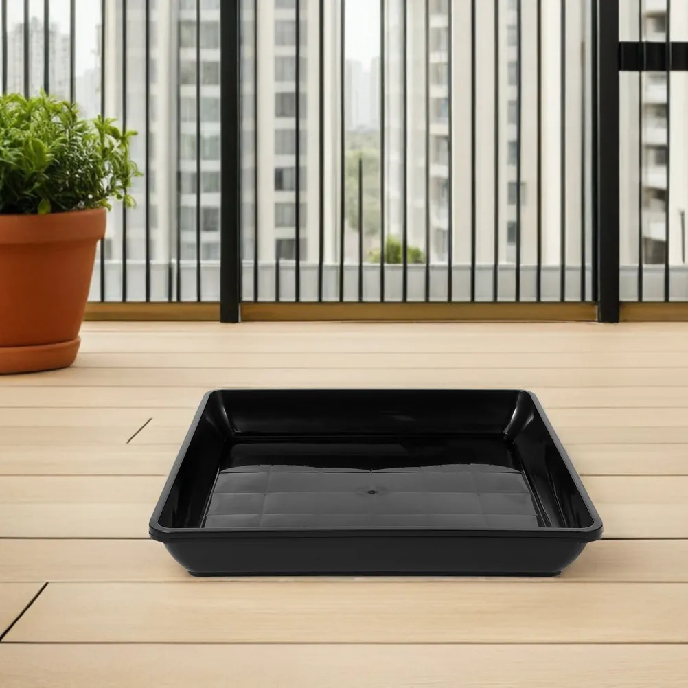 

2 шт. пластиковые квадратные поддоны для цветочных горшков с функцией сбора воды, дренажные поддоны для суккулентов и сада