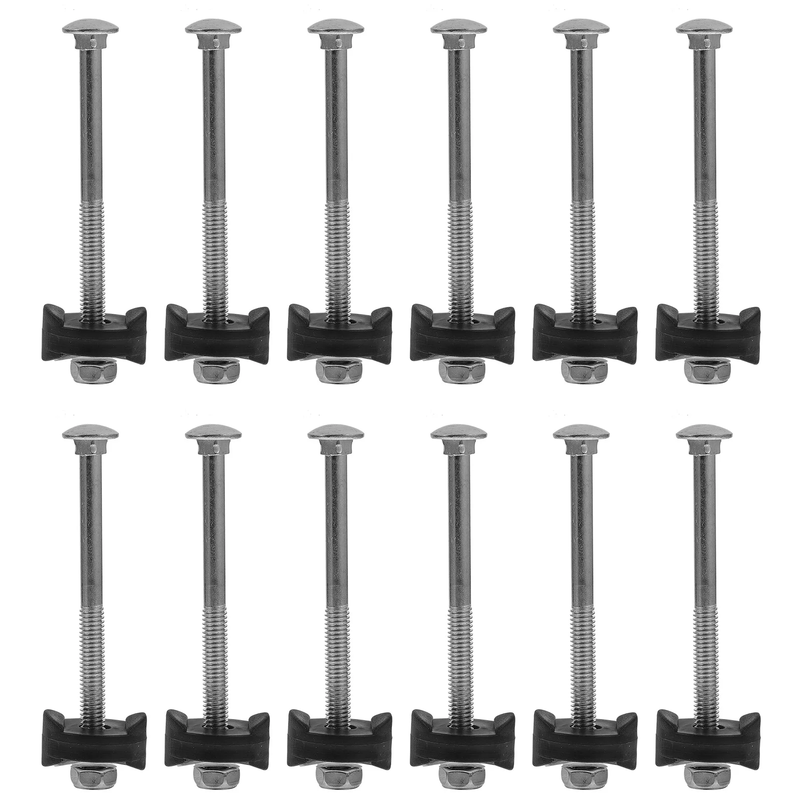 

12Pcs Trampoline Accessories Galvanized Steel Fixing Screws Sturdy Replacement for Trampoline Frame Net Pole Leg Stability