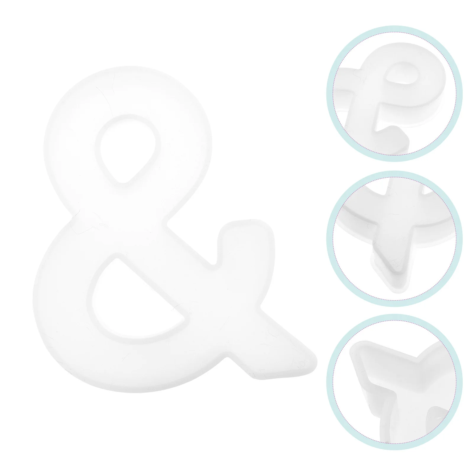 

Crystal Epoxy Resin Mold Non-Stick Silicone Alphabet Symbol Casting Diy Craft 3D Letter Art Decor Sign Making Mold