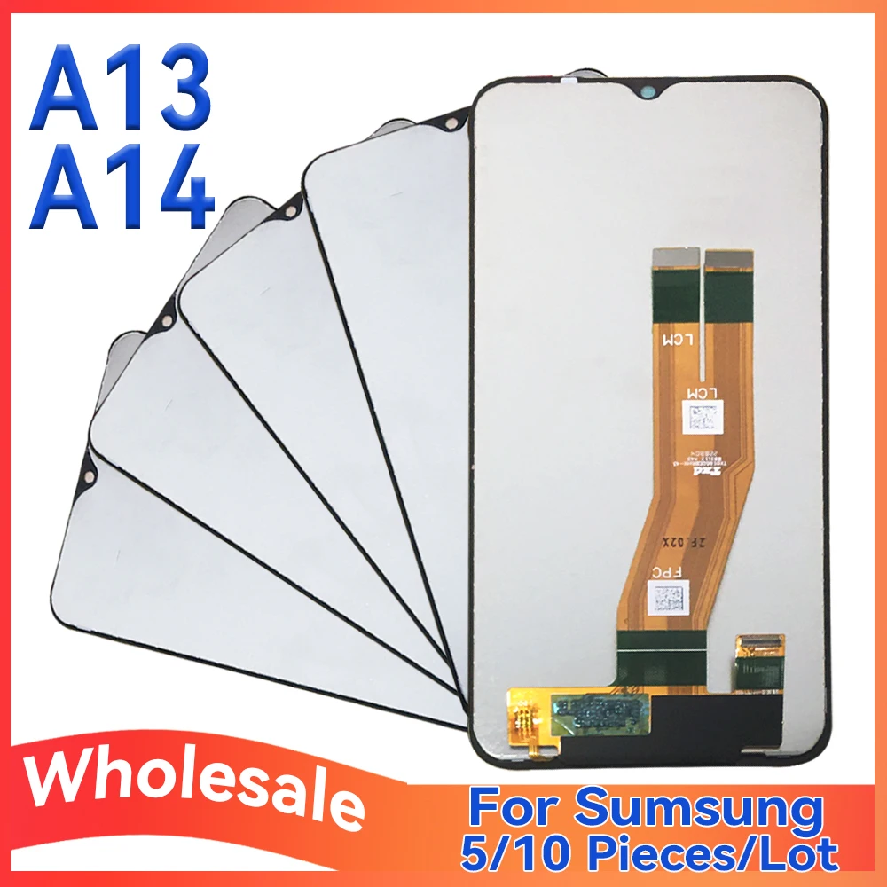 

Wholesale Lot of 5/10 For Samsung A13/A14 4G/5G LCD Screen With Touch Assembly Display For A135/A136/A145/A146 Models