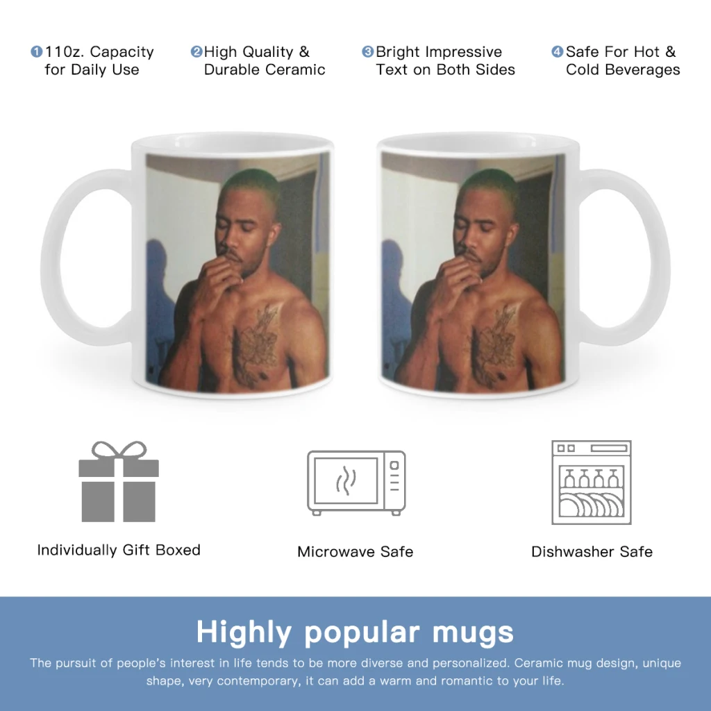 

Singer F-Frank O-Oceans Free shipping Ceramic Cup Coffee Oatmeal Breakfast Cup Creative Personality Mug