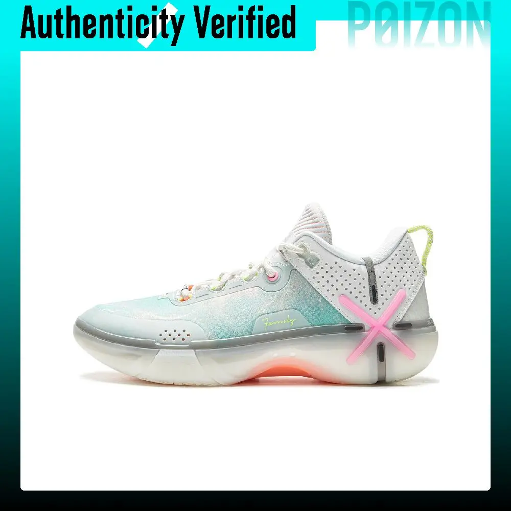 Li Ning Wade Shadow 6 Cushioning Slip Resistant Abrasion Resistant Lightweight Rebound Low top Basketball Shoes Men's ABPU029-9
