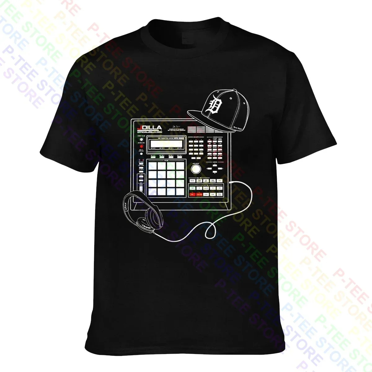 J Dilla Merch Drum Machine Beat Akai Mpc Hip Hop Rap T-shirt Tee Shirt Cool All-Match