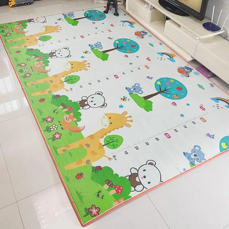 Alfombras de juego para bebé, suelo antideslizante de espuma suave, almohadilla de actividades para gatear, alfombras ligeras para guardería de 200X180cm, educativas