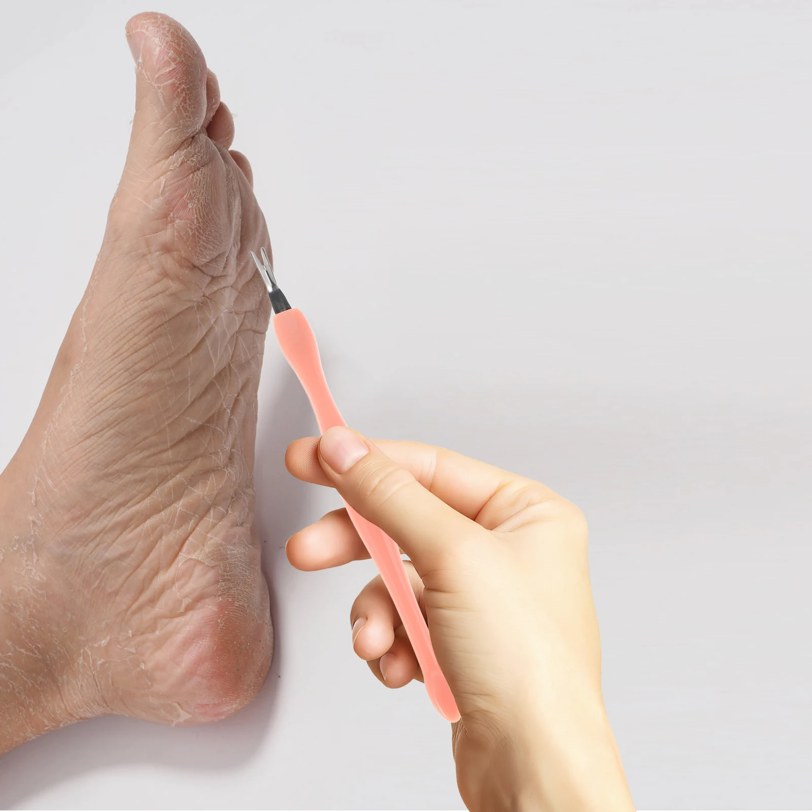 

5 шт., эргономичный набор инструментов для дизайна ногтей, толкатель для кутикулы, средство для удаления омертвевшей кожи, V-образный скребок для салона, качественные принадлежности для маникюра