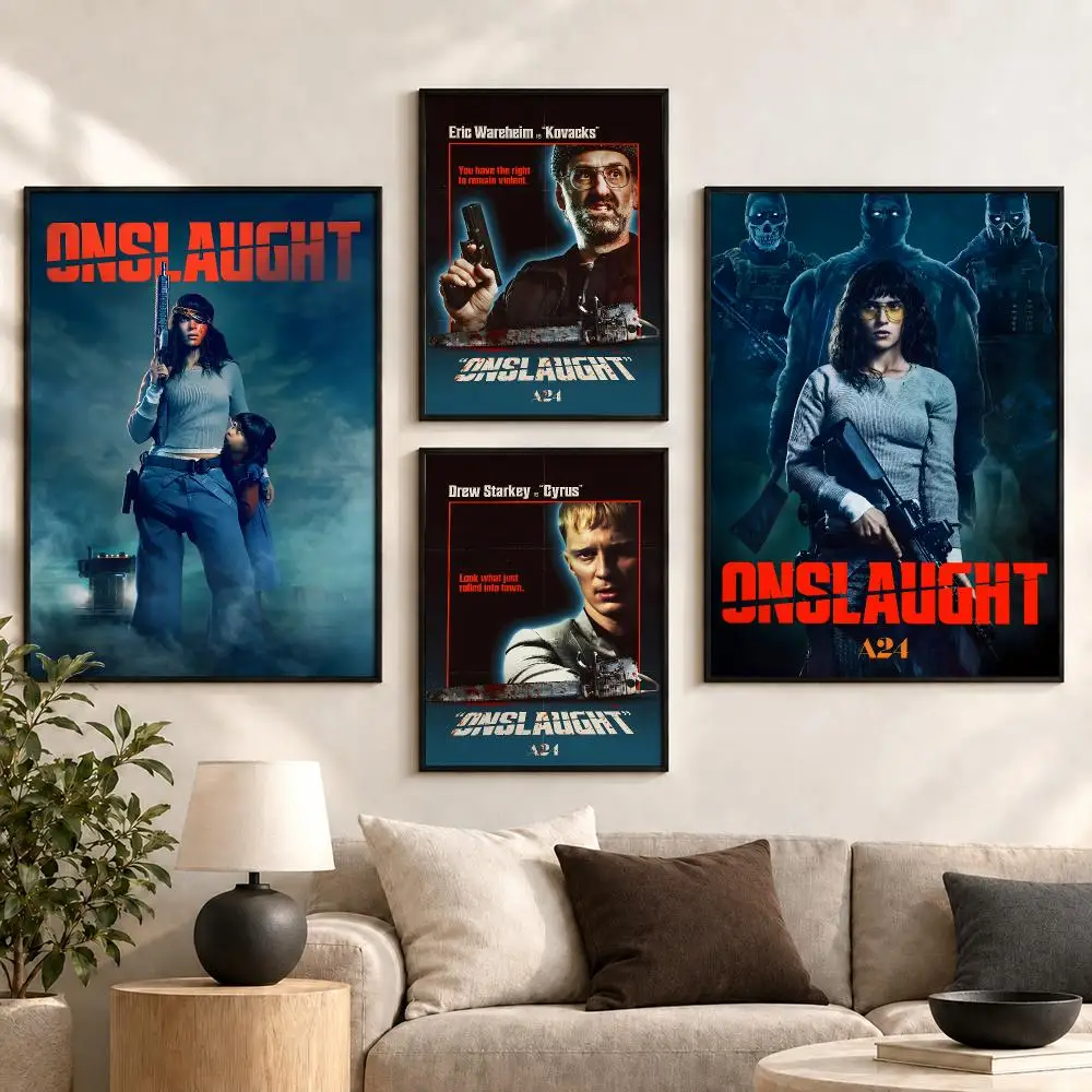 Onslaught Dark Action Intense Dramatic Scene Aesthetic Poster Aesthetic Art Print for Bedroom & Living Room Decor, Unframed